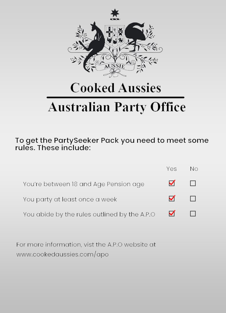 Cooked Aussies : PartySeeker Pack Expansion